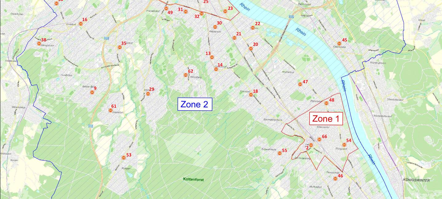 155 neue Plätze für Carsharing in Bonn