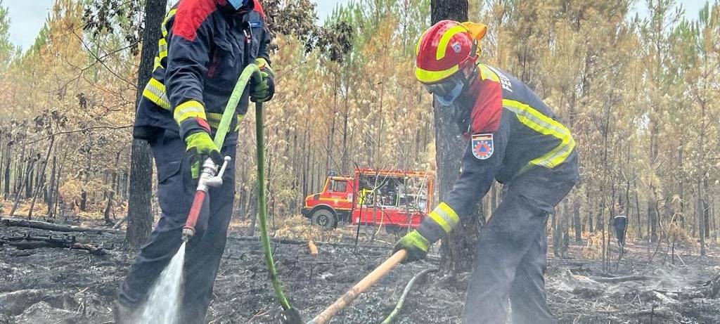 Feuerwehren auf dem Heimweg