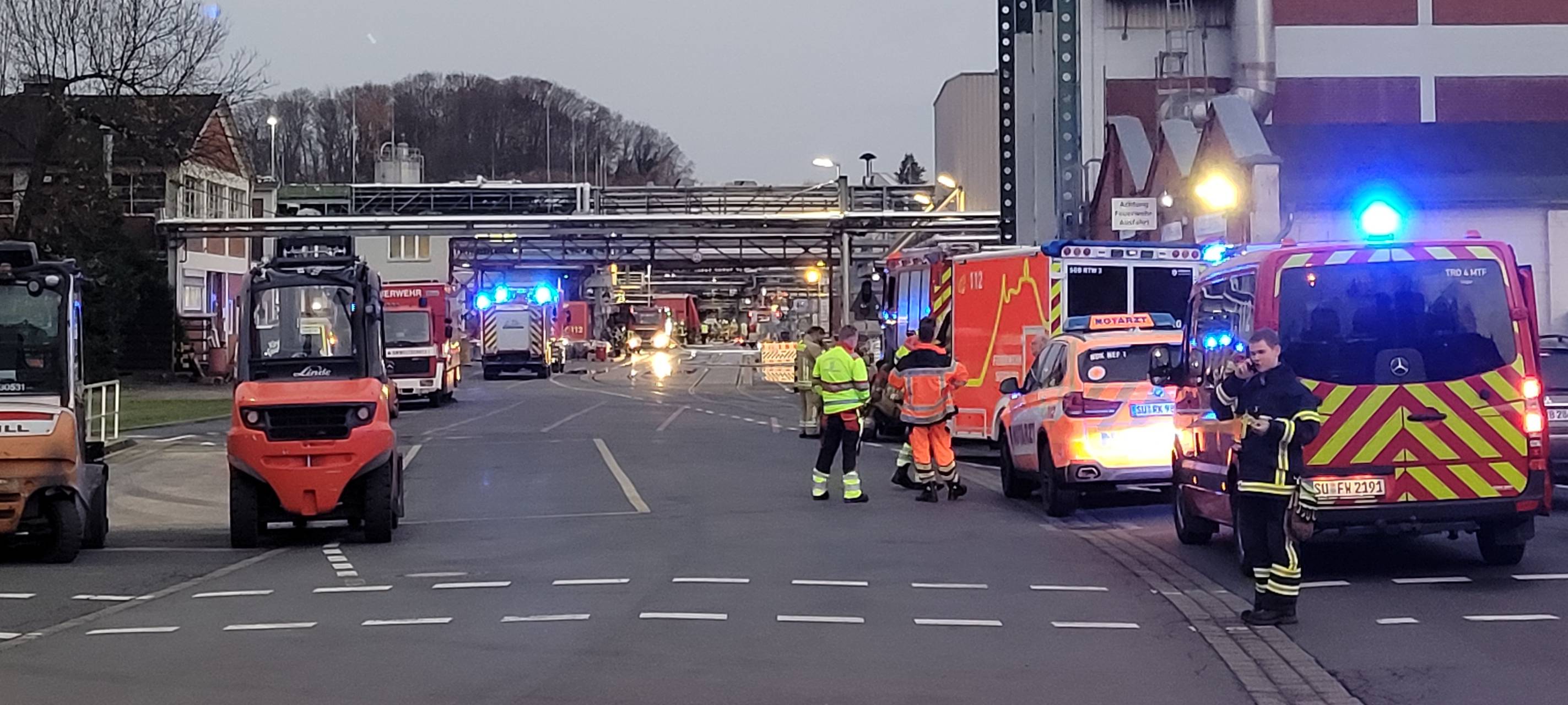 ICE-Brand am Flughafen Köln/Bonn