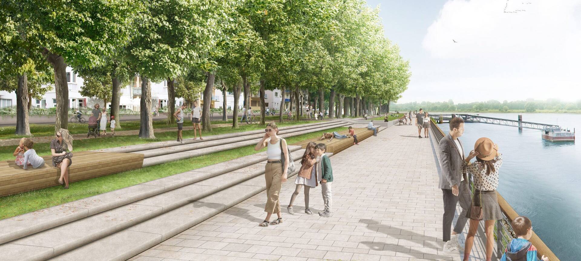 Bonn: Beteiligung zum Rheinufer