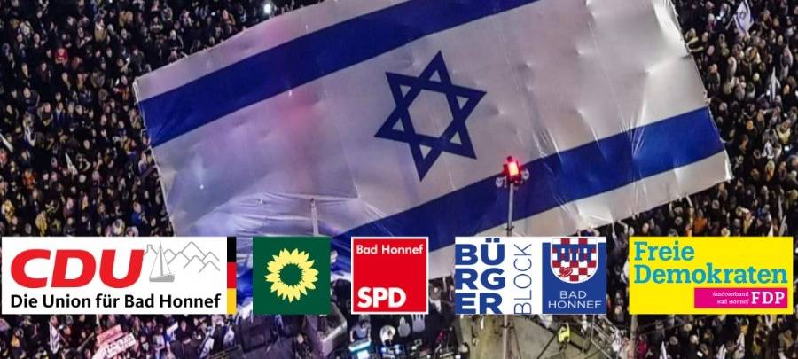 Bad Honnef: Kundgebung für Solidarität mit Israel