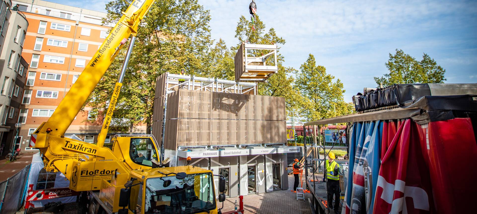 Baubeginn für neues Fahrrad-Parkhaus in Bonn-Beuel