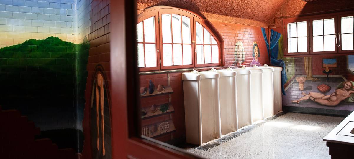 Die künstlerischen Toiletten in Rolandseck