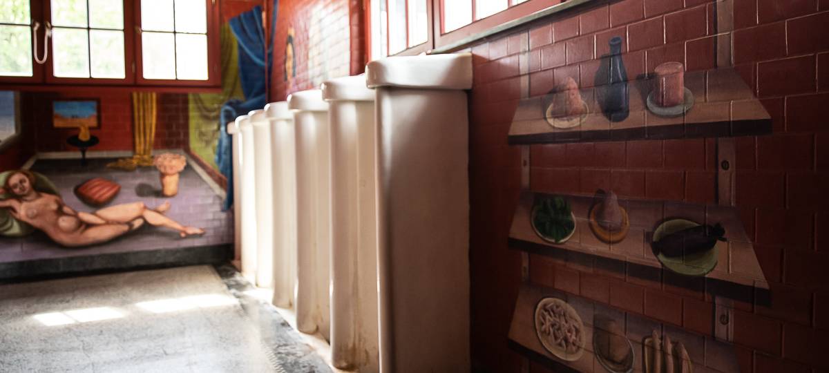 Die künstlerischen Toiletten in Rolandseck