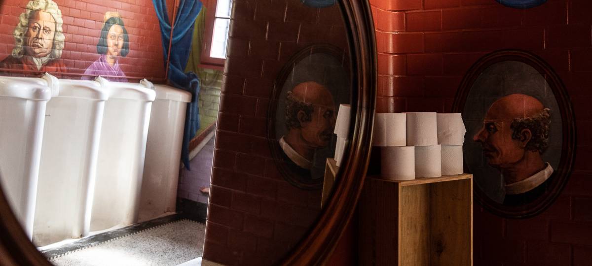 Die künstlerischen Toiletten in Rolandseck