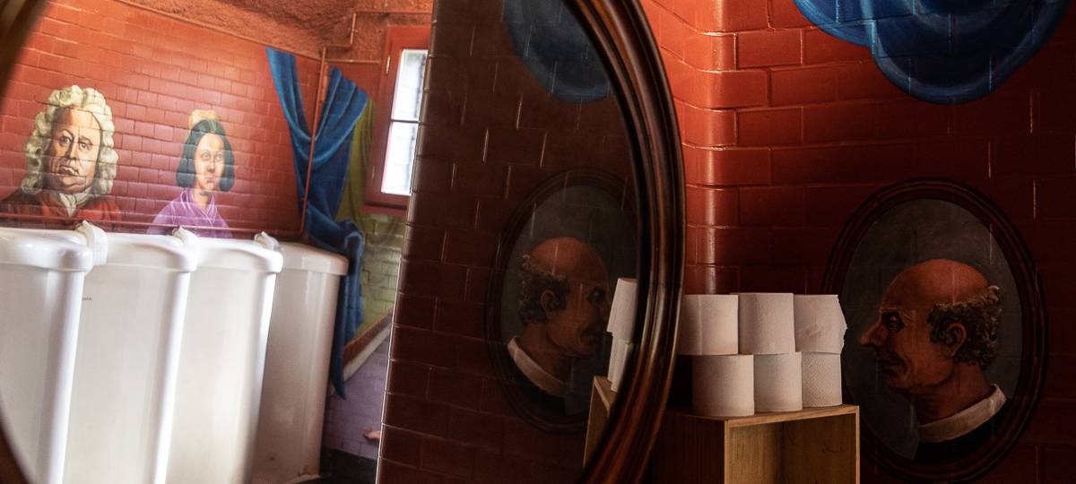 Die künstlerischen Toiletten in Rolandseck