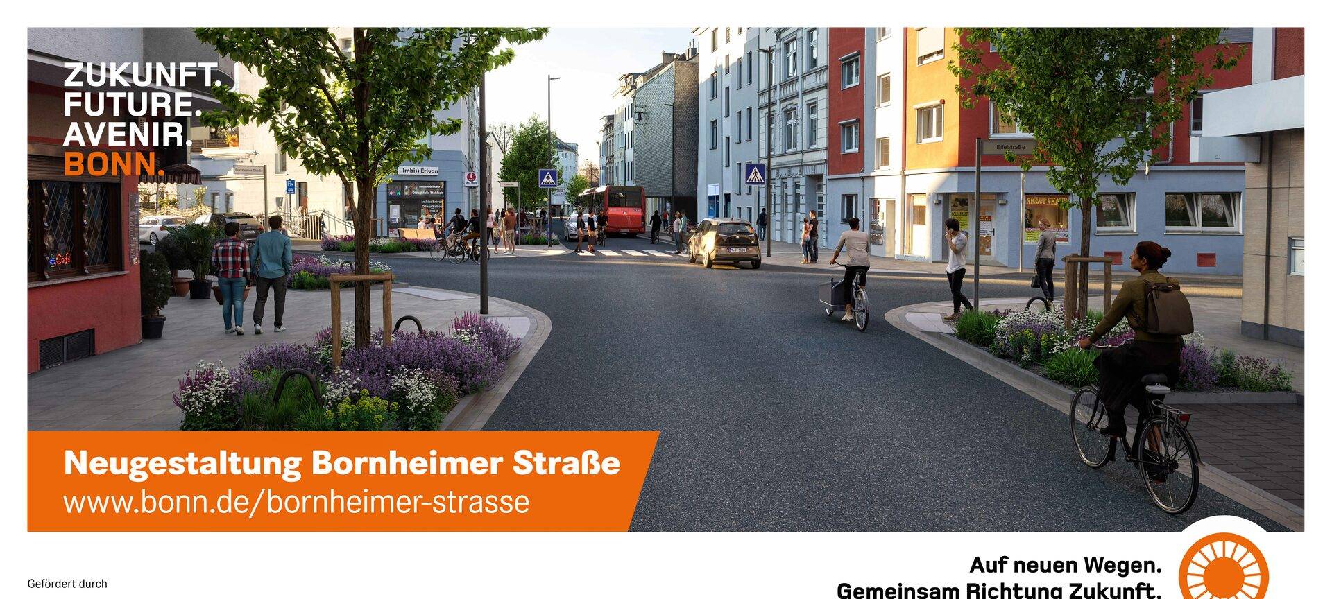 Halbzeit auf der Bornheimer Straße