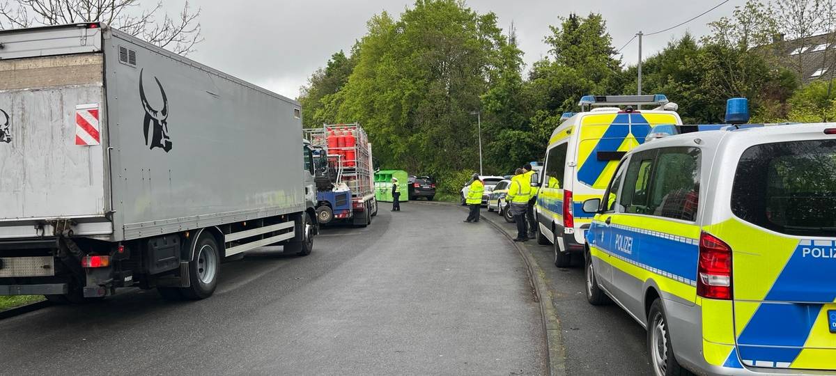 Die Kreispolizei kontrolliert: 58 Anzeigen gegen LKW-Fahrer