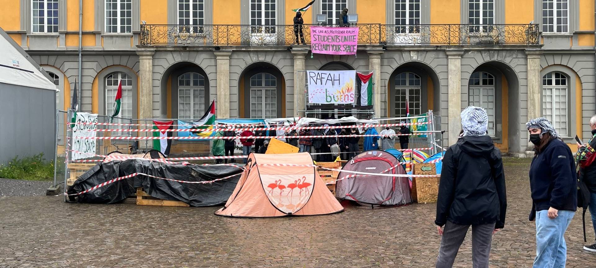 Nach Uni-Blockade: Palästina-Camp am Hofgarten wird geräumt