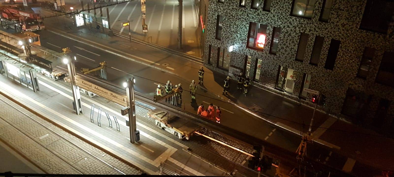 Straßenbahnstrecke in Bonn-Beuel wieder frei