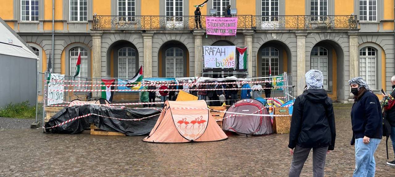Pro-Palästina-Protest: Hörsäle der Bonner Uni besetzt
