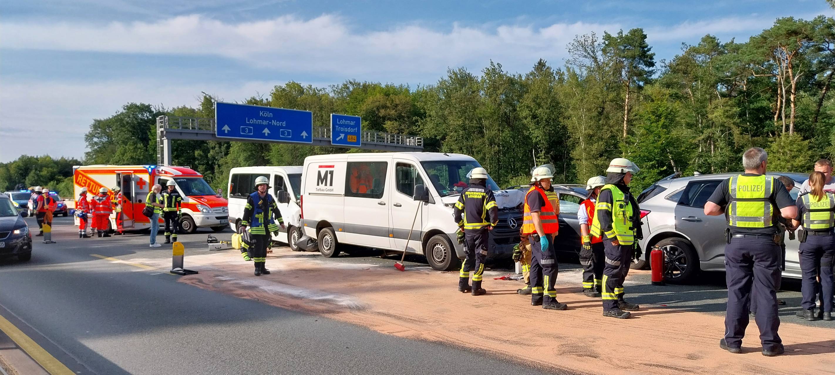 Ente will auf A3 landen und verursacht Unfall