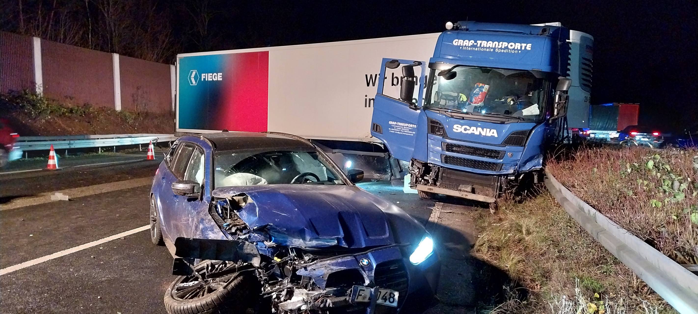 A3 bei Lohmar: Sattelschlepper ist geborgen