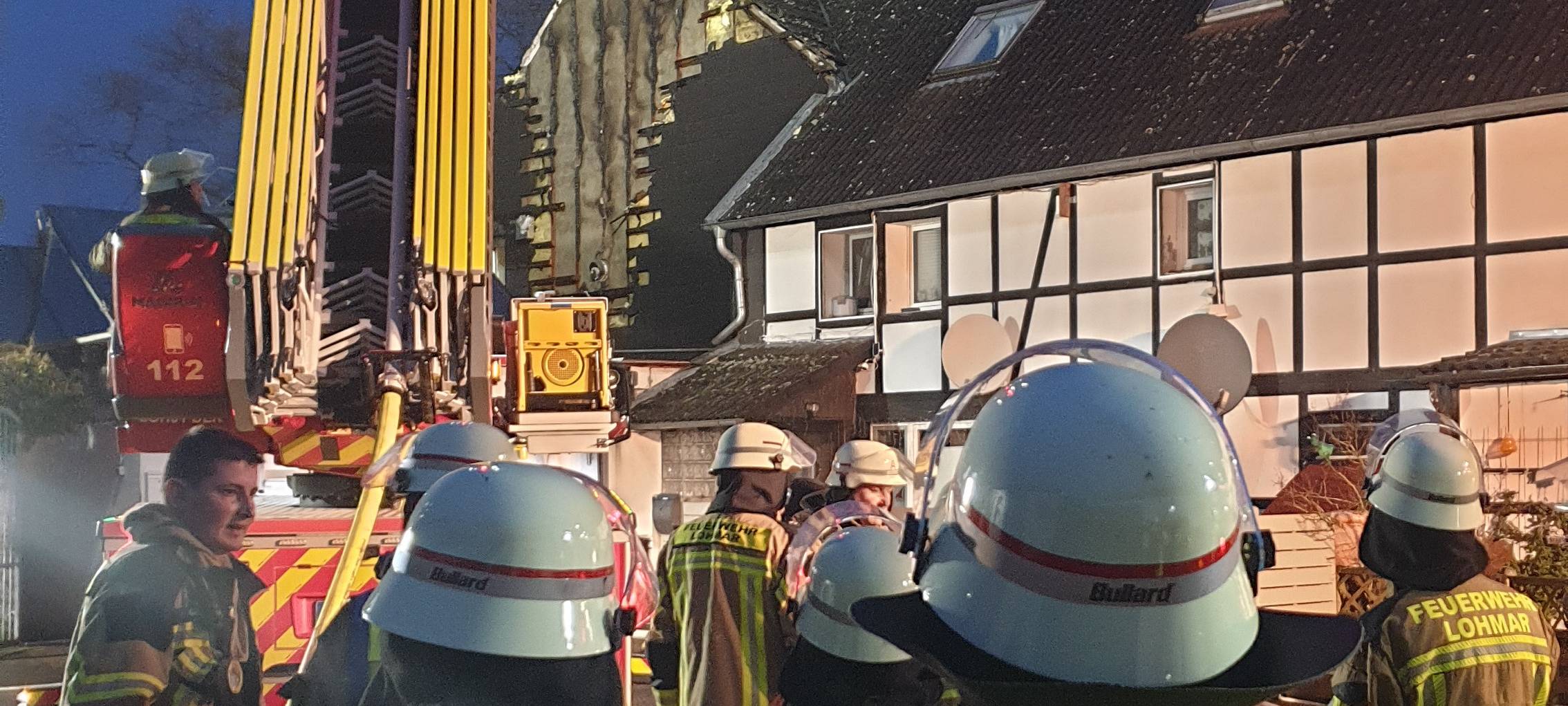 Unter Kontrolle: Feuer im Meigerhof in Lohmar