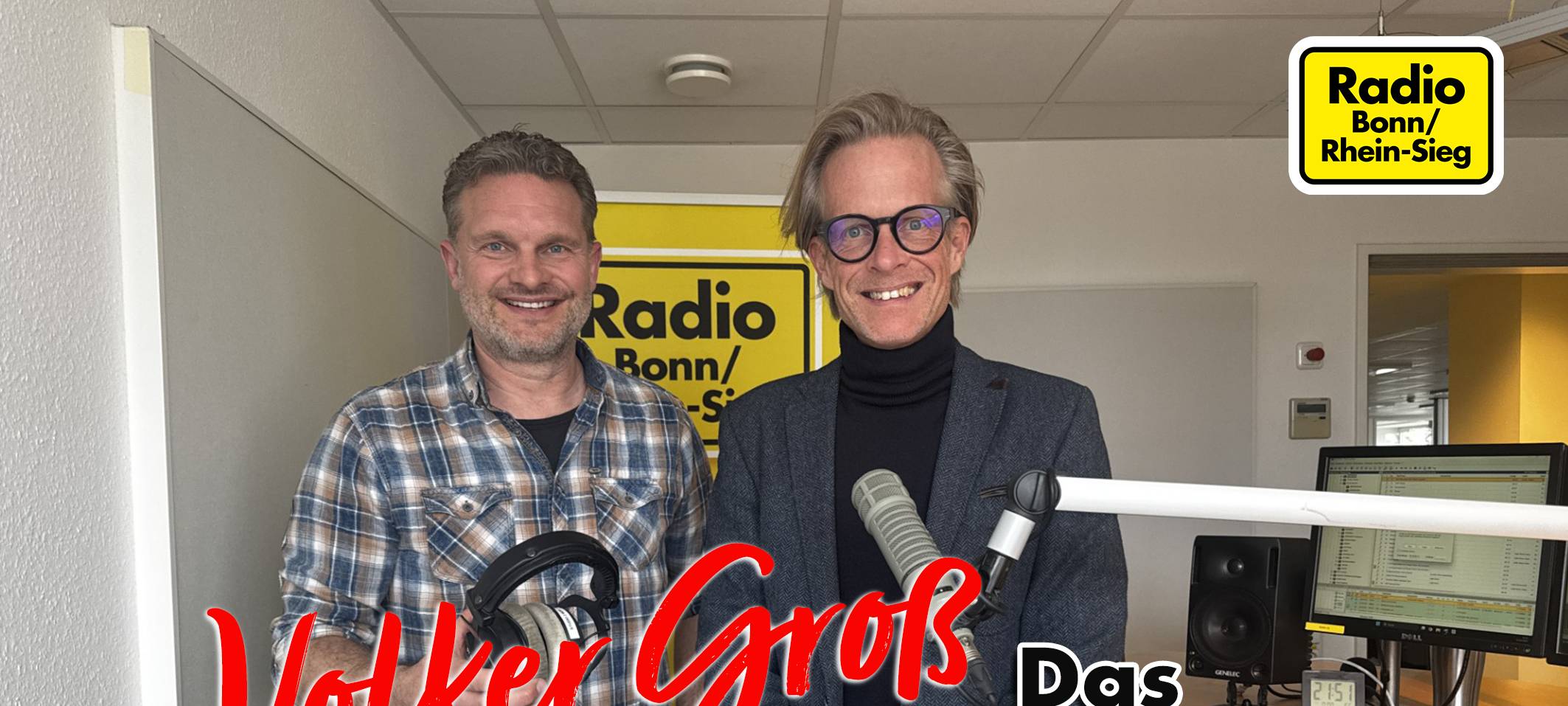 Links im Bild ist Volker Groß zu sehen und rechts neben ihm Volker Kronenberg
