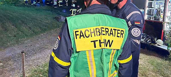 Swisttal-Ollheim: THW und Feuerwehr weiterhin im Einsatz