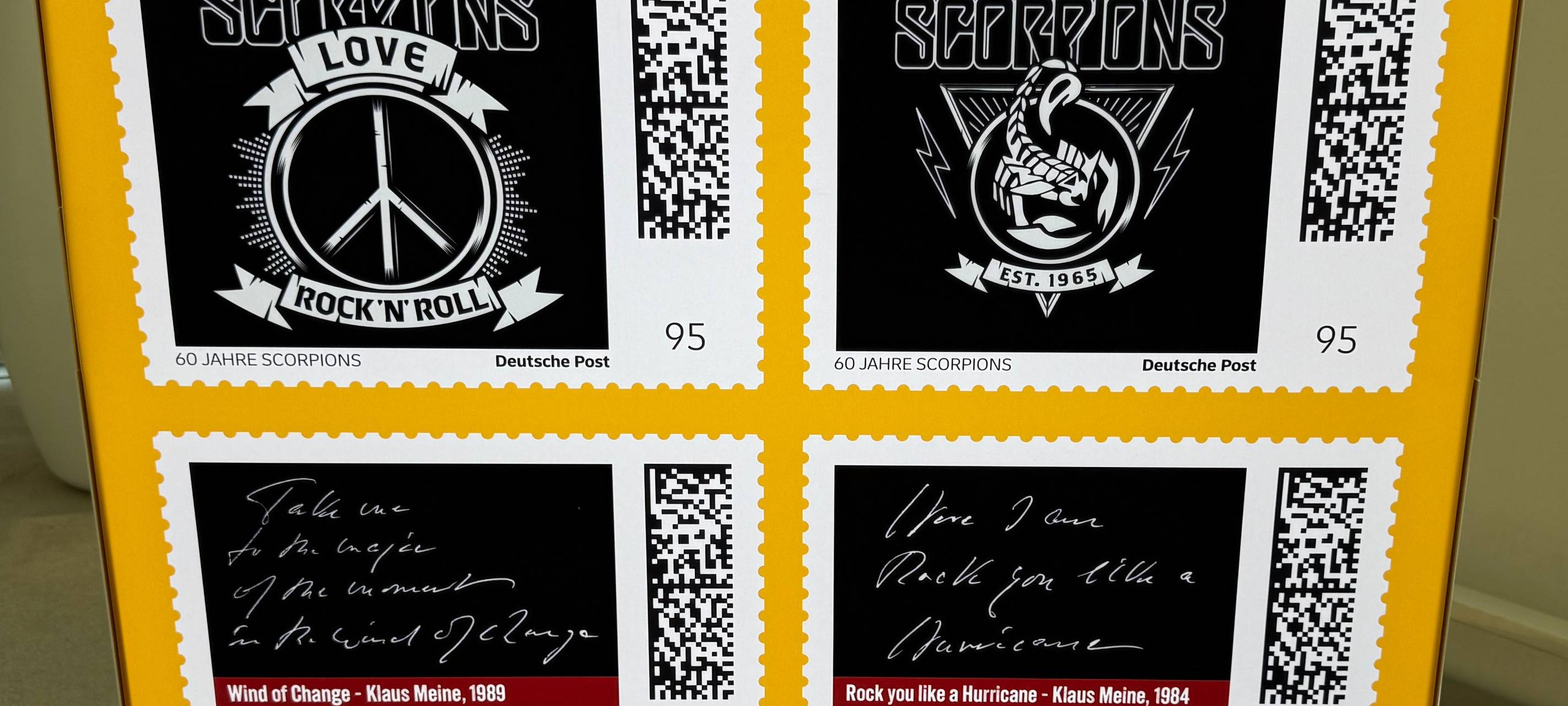 Bonn: Scorpions präsentieren eigene Briefmarke zum Bandjubiläum