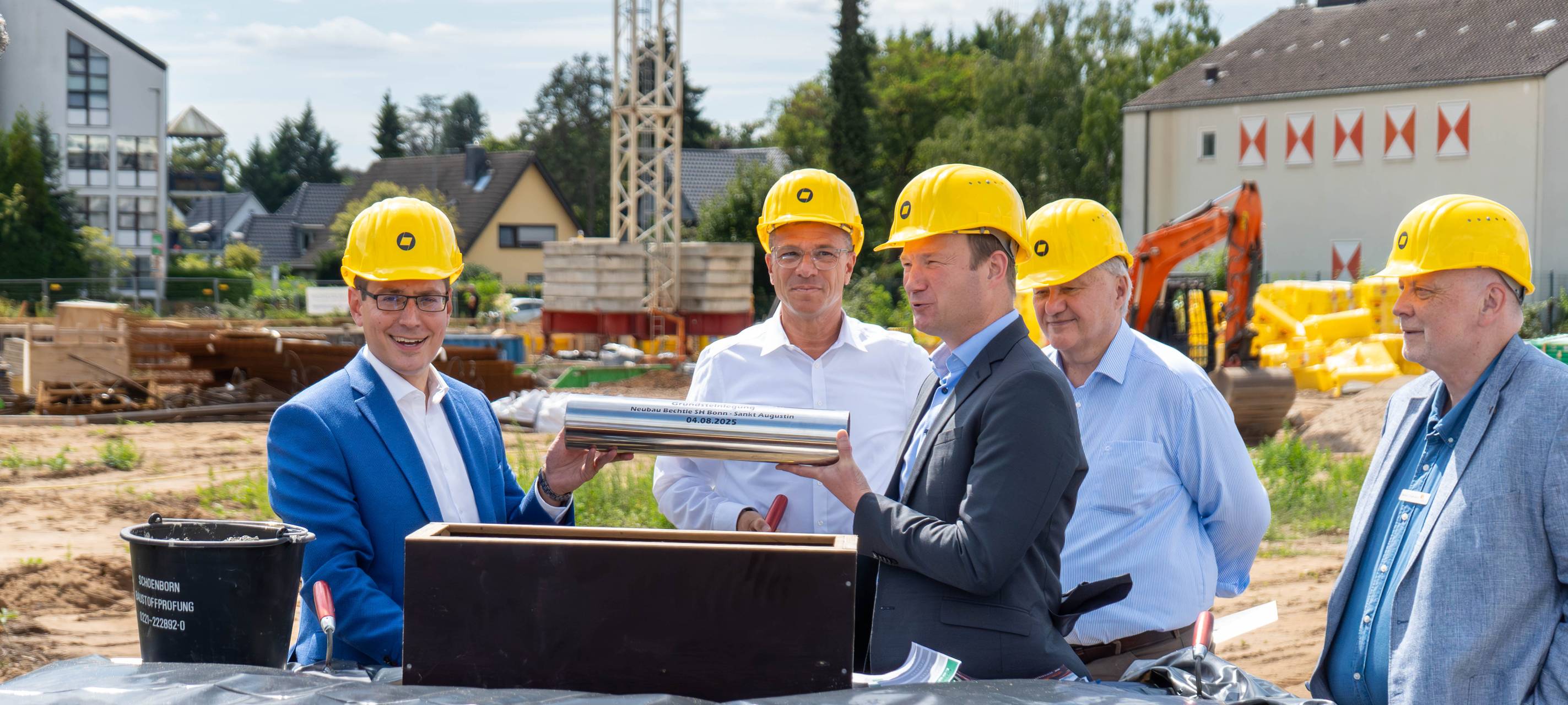 Grundsteinlegung: Ansiedlung des IT-Dienstleisters Bechtle in Sankt Augustin