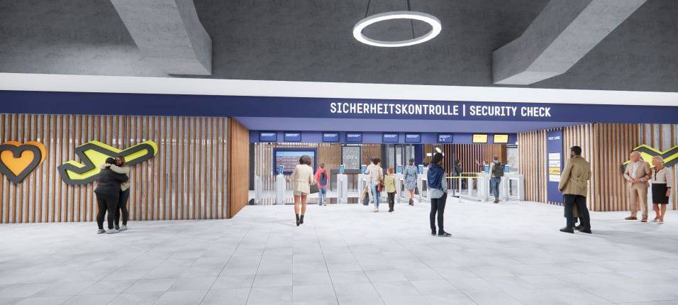 Neue Technik - weniger Security-Mitarbeiter am Flughafen