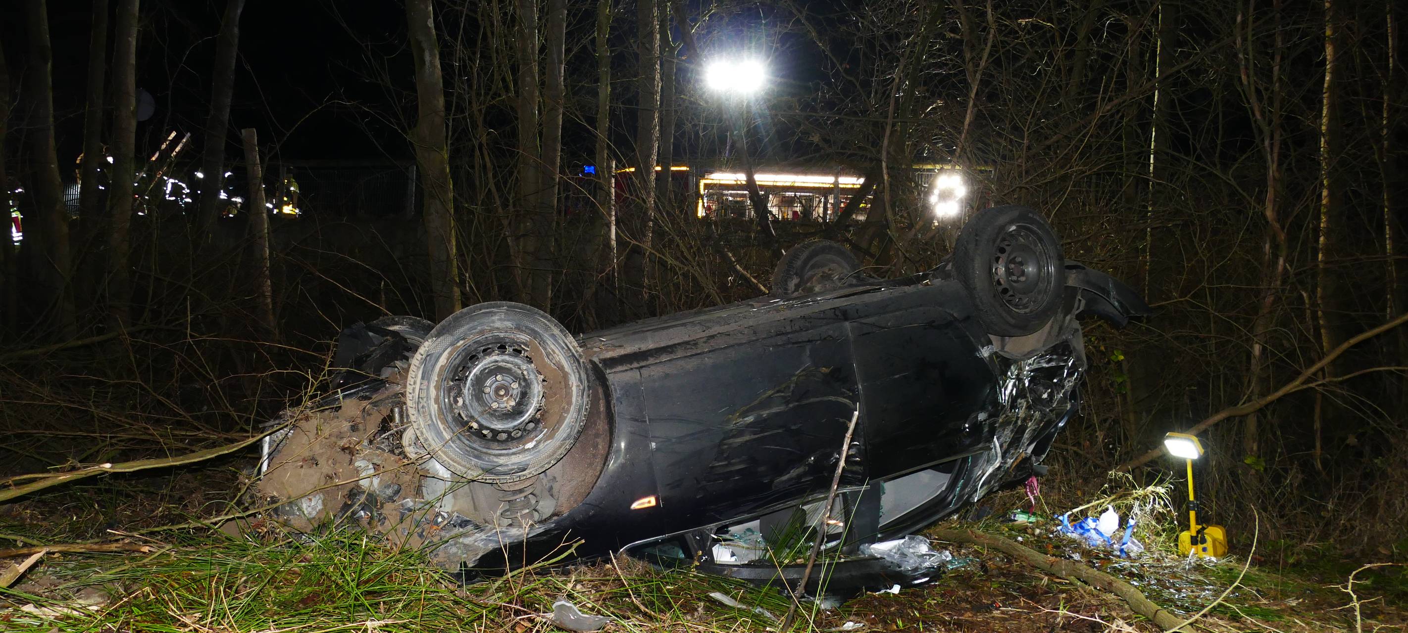 Much: 24-Jähriger wurde bei einem Autounfall schwer verletzt