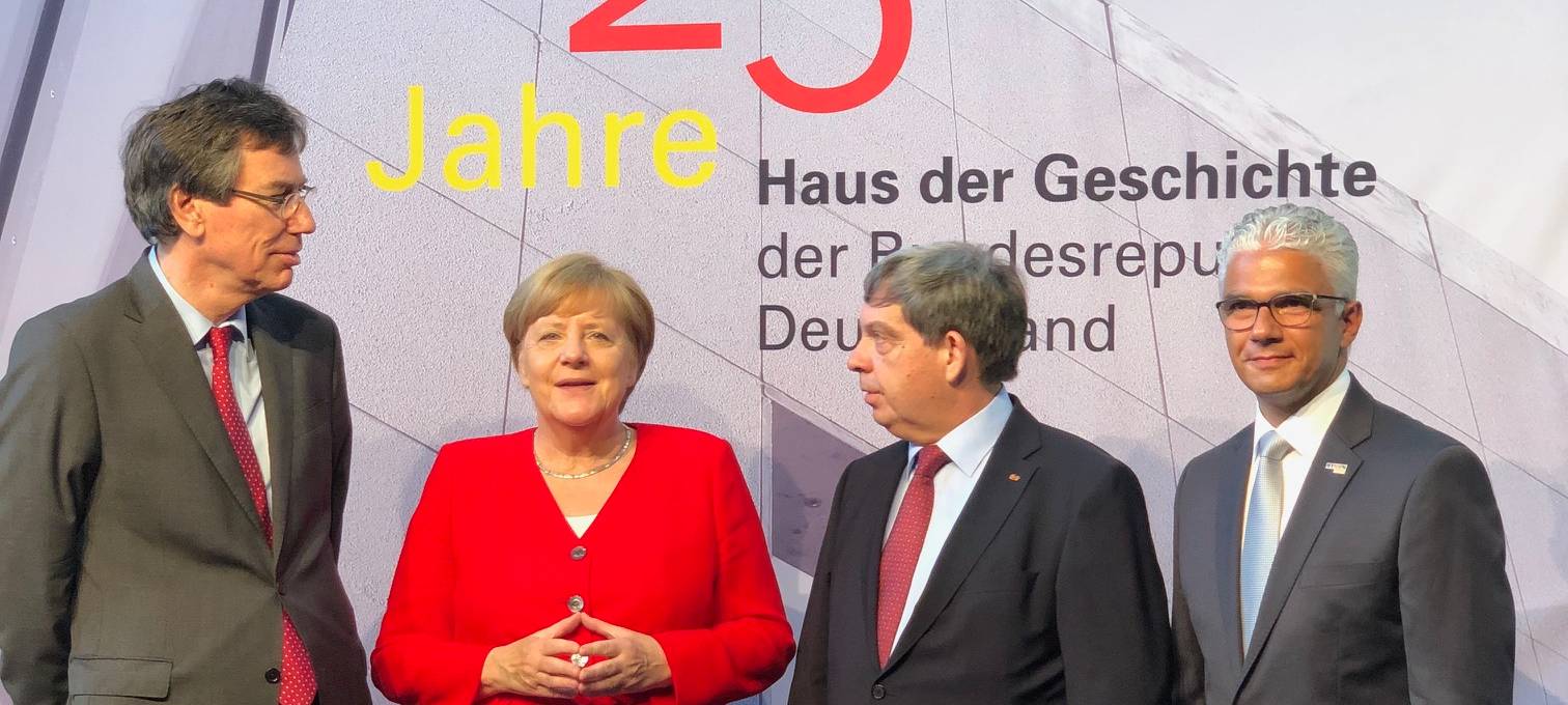 Angela Merkel spricht im Haus der Geschichte