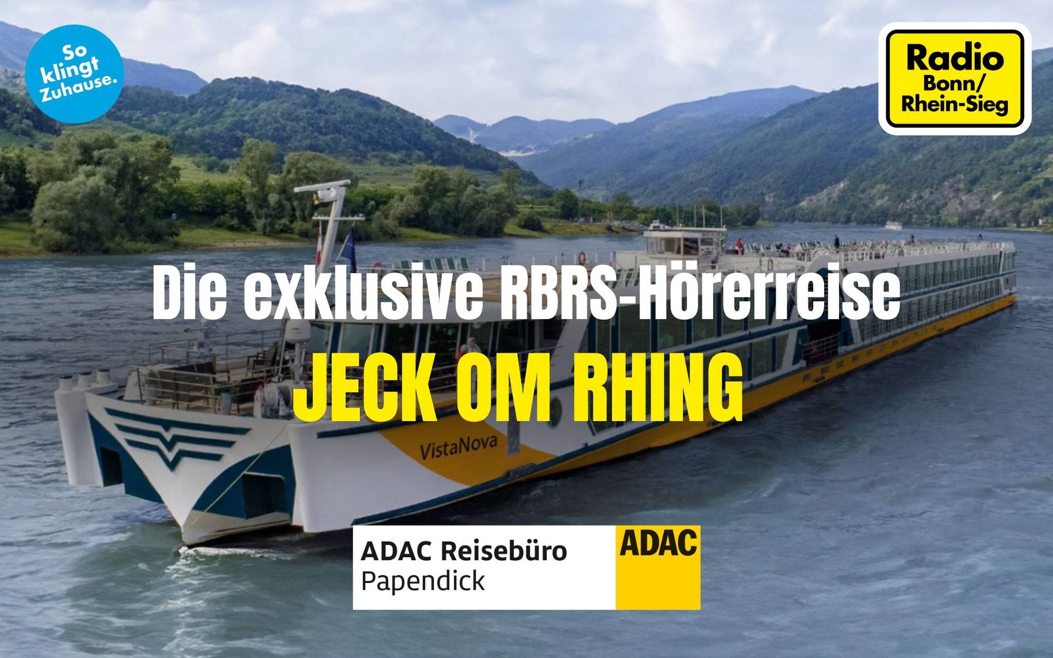 Exklusive Hörerreise "JECK OM RHING" - seid dabei!