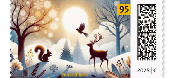 Die schönste Briefmarke des Jahres: Die Winterlandschaft