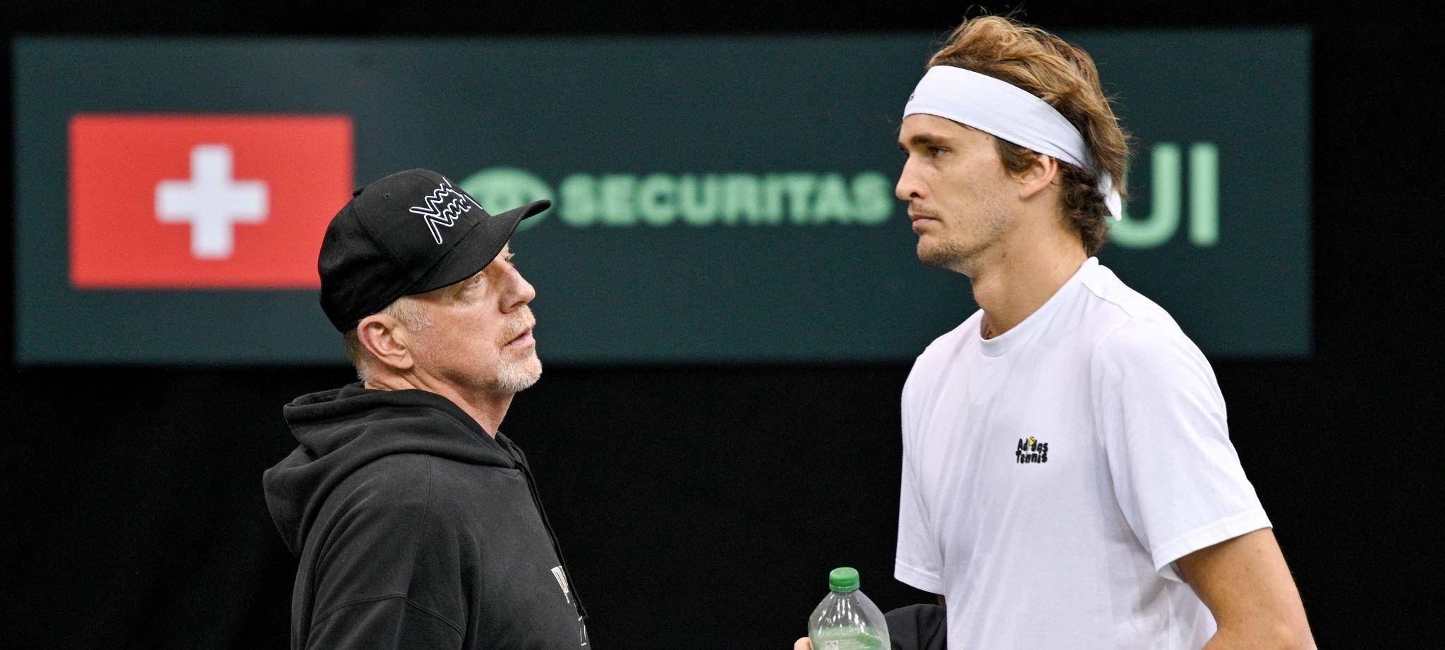Boris Becker und Alexander Zverev