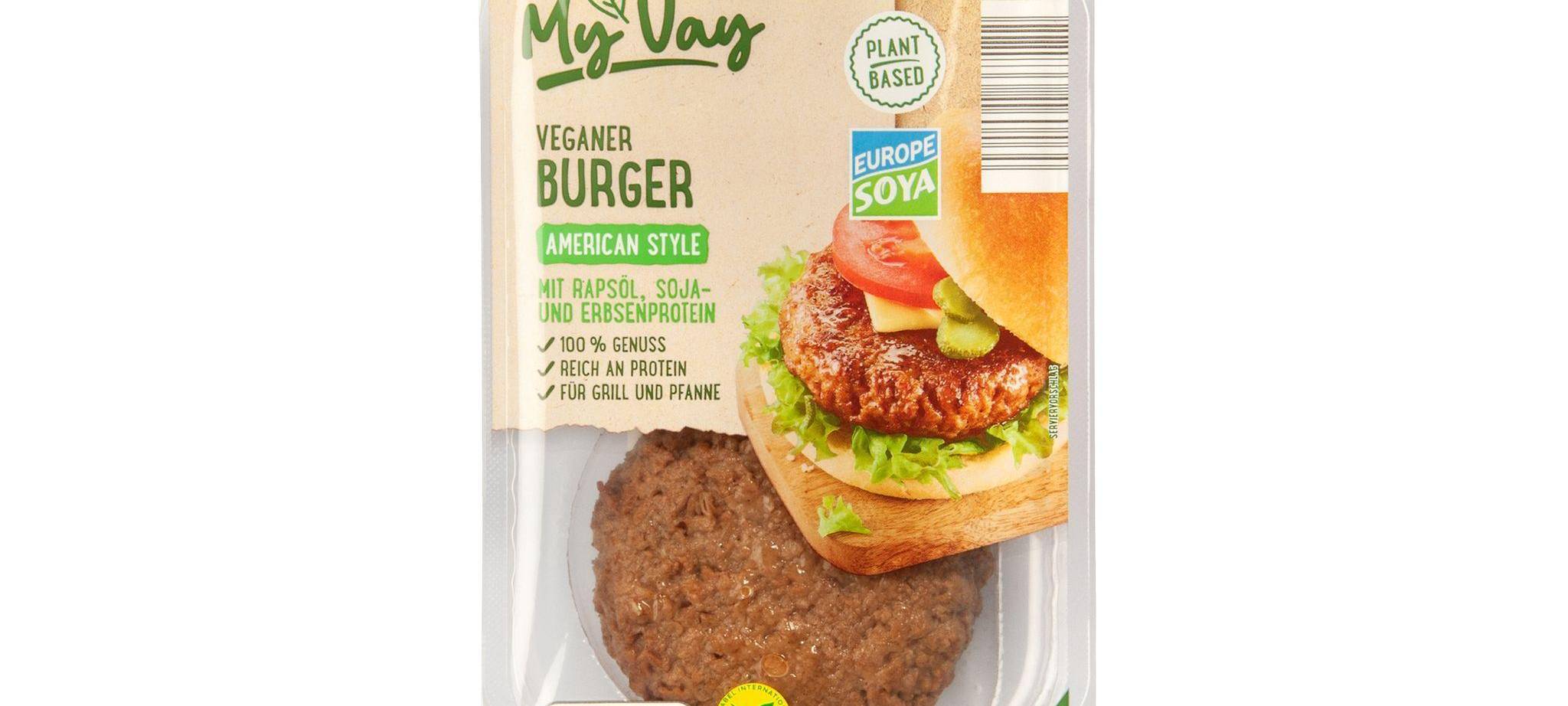 Vegane Burger «My Vay American Style» von Aldi