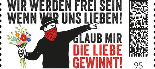 "Liebe gewinnt" - Brings mit eigener Briefmarke geehrt