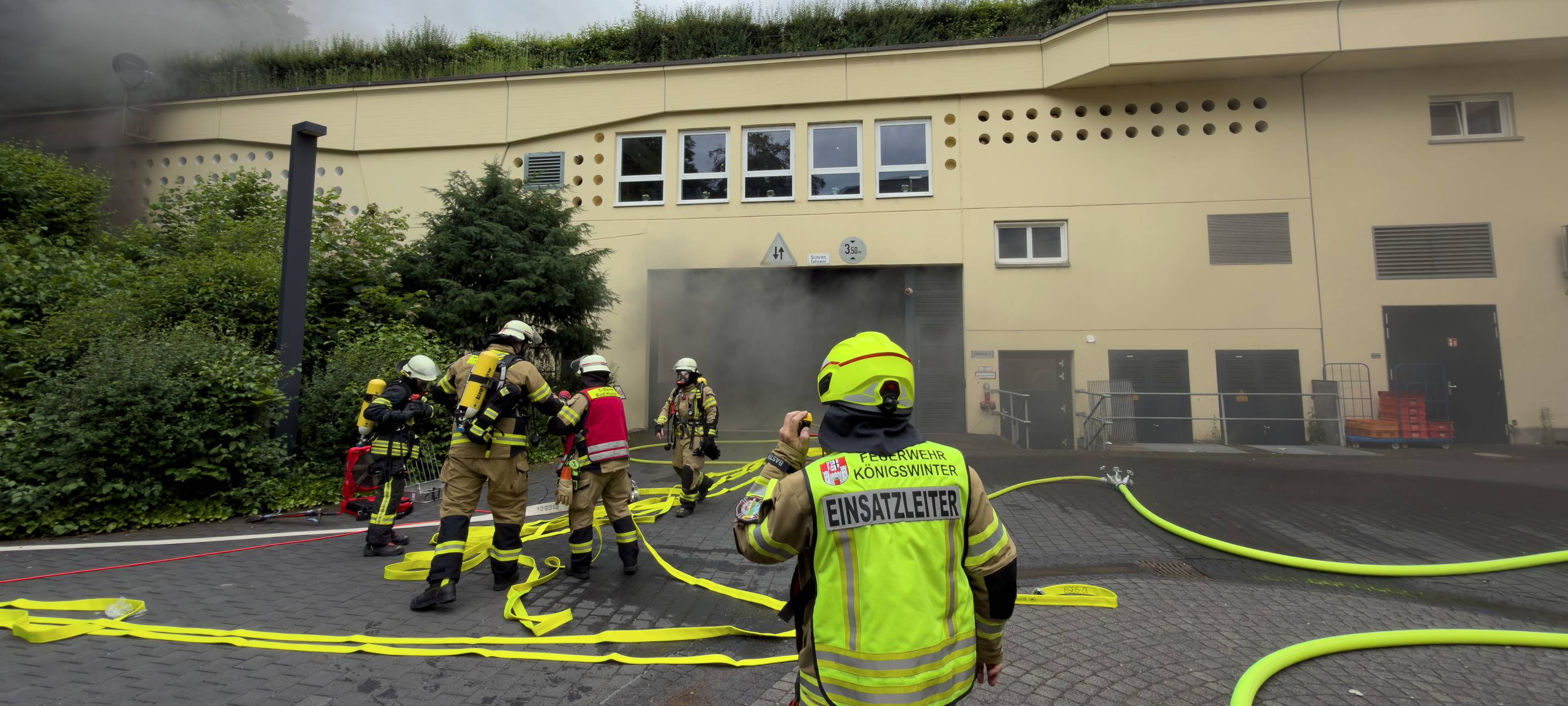 Brand in Tiefgarage im Steigenberger Hotel