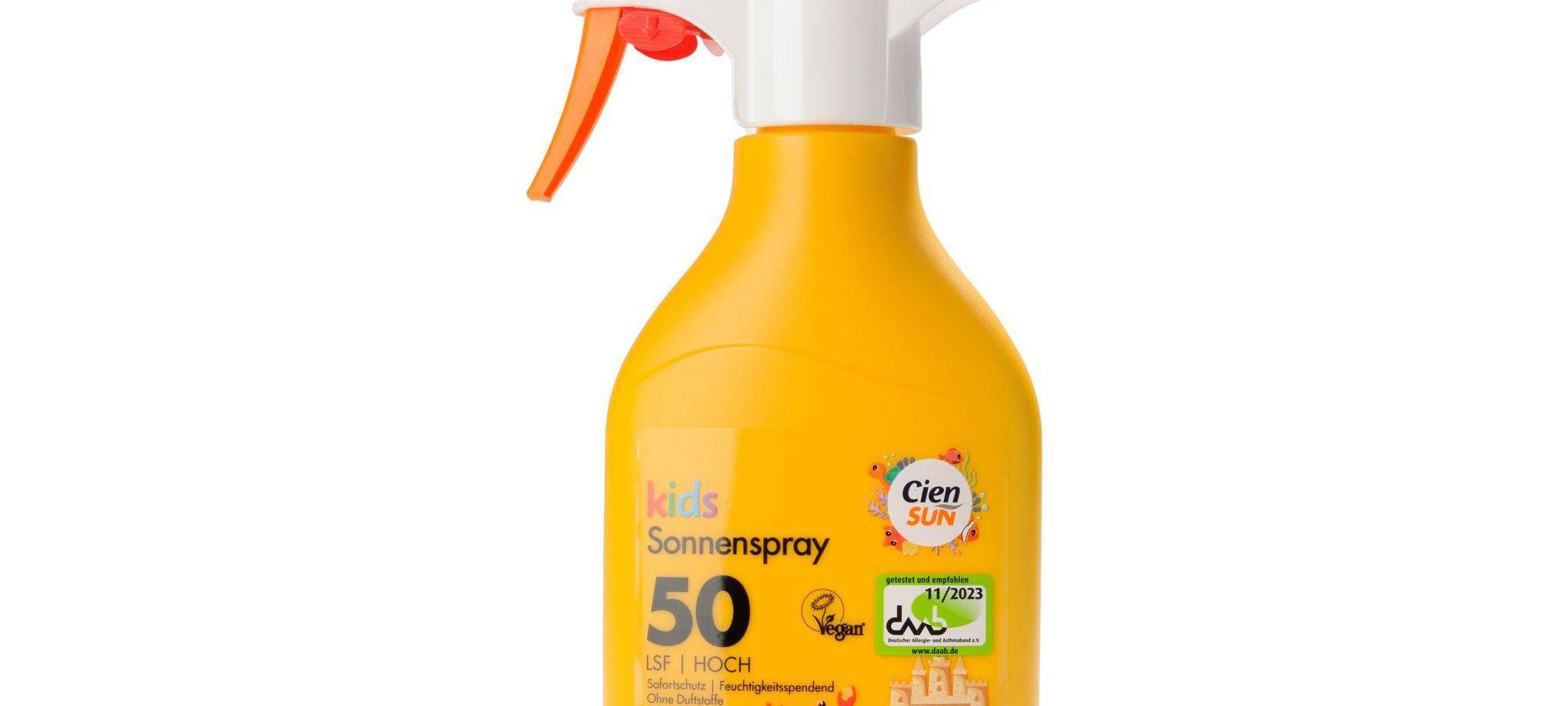 «Cien Sun Kids Sonnenspray» von Lidl