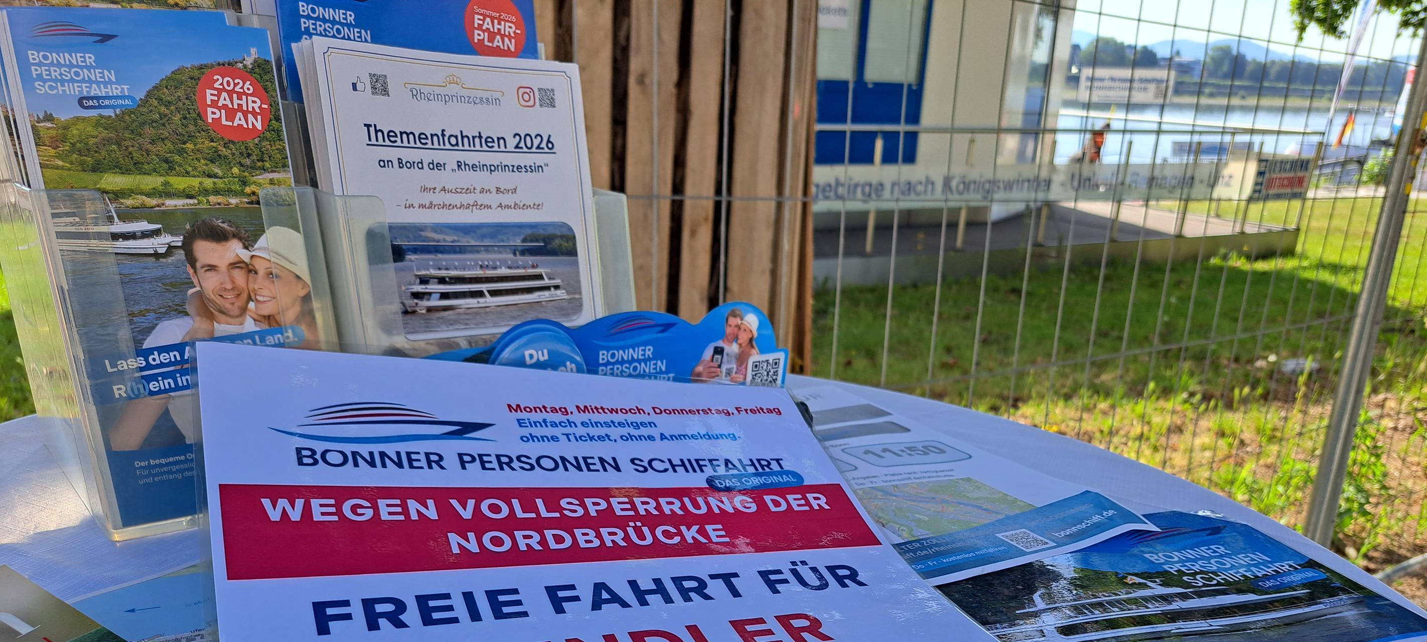 Auch die Bonner Personen Schiffahrt will helfen