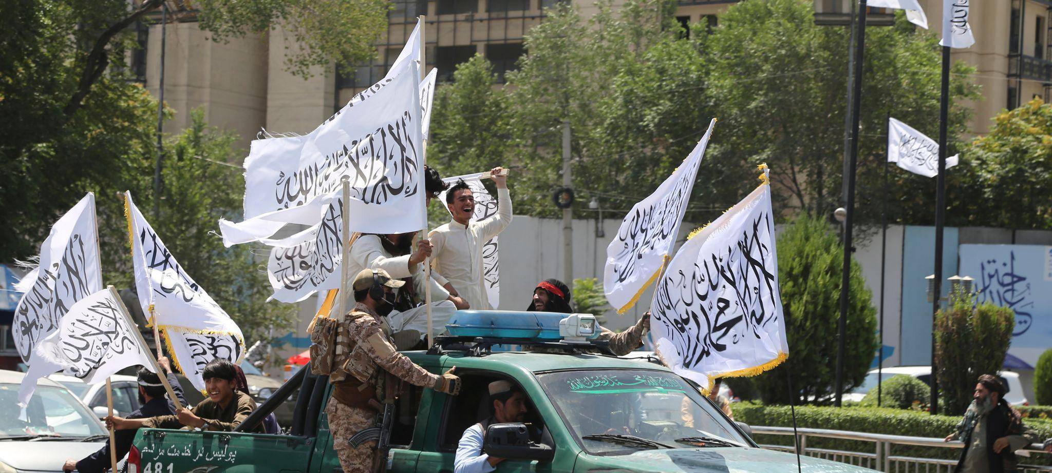 Taliban-Mitglieder in Kabul