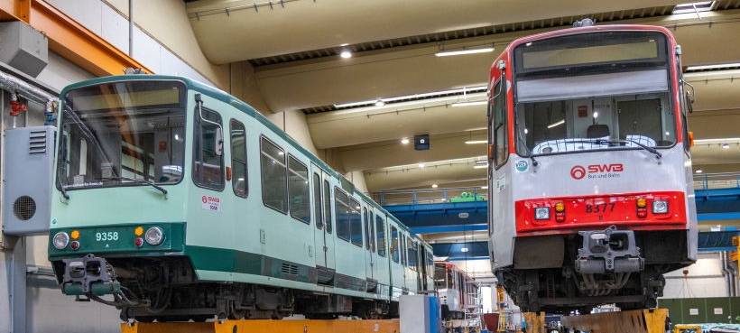 Erste Bonner Stadtbahn wieder in der Werkstatt