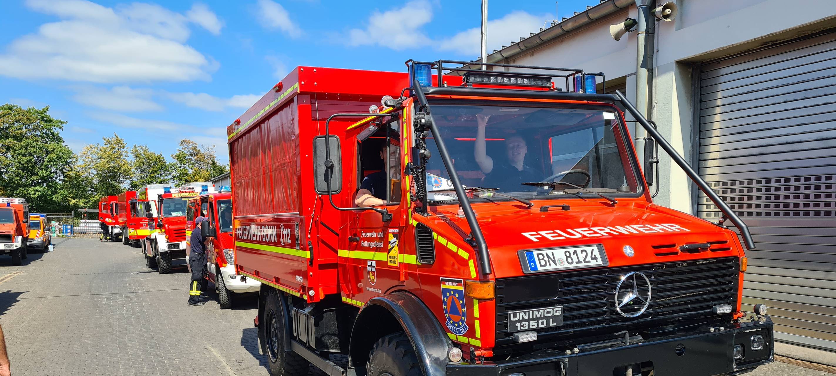 Von Bonn nach Spanien: Waldbrandspezialisten auf dem Weg