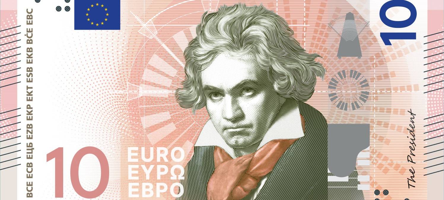"Bürger für Beethoven" werben für Beethoven-10 Euro-Note