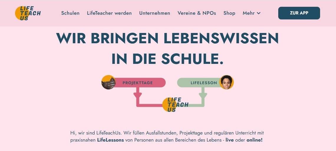 Lebenswissen für Schüler: Experten kommen ins Klassenzimmer