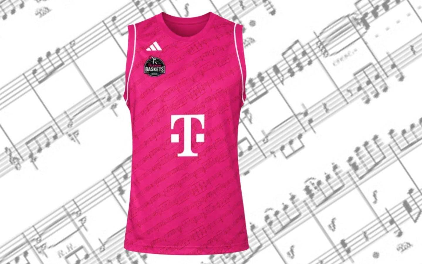 Neues Telekom Baskets Trikot im Beethoven-Look
