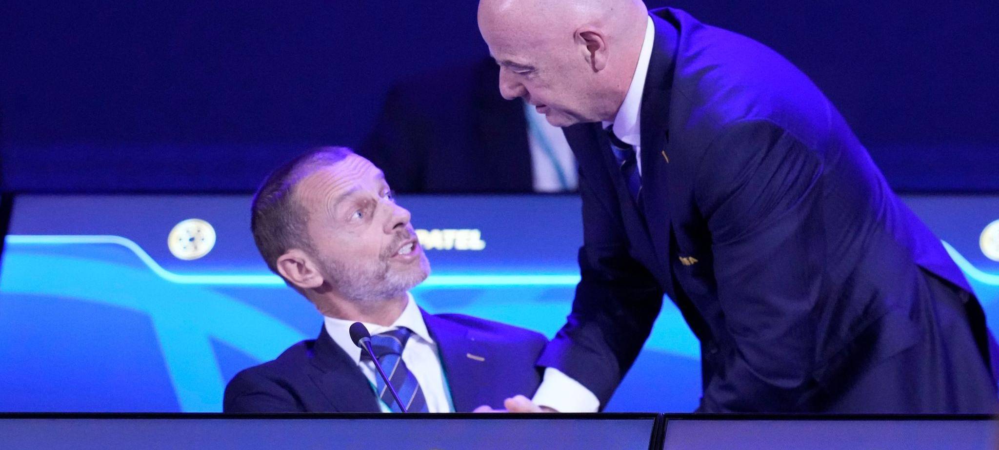 Aleksandar Ceferin und Gianni Infantino
