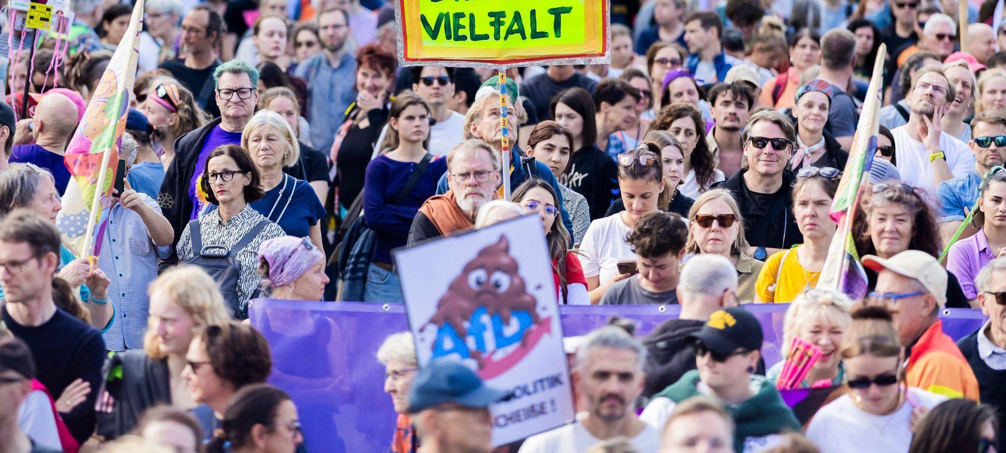 Demonstration für Zusammenhalt in Berlin