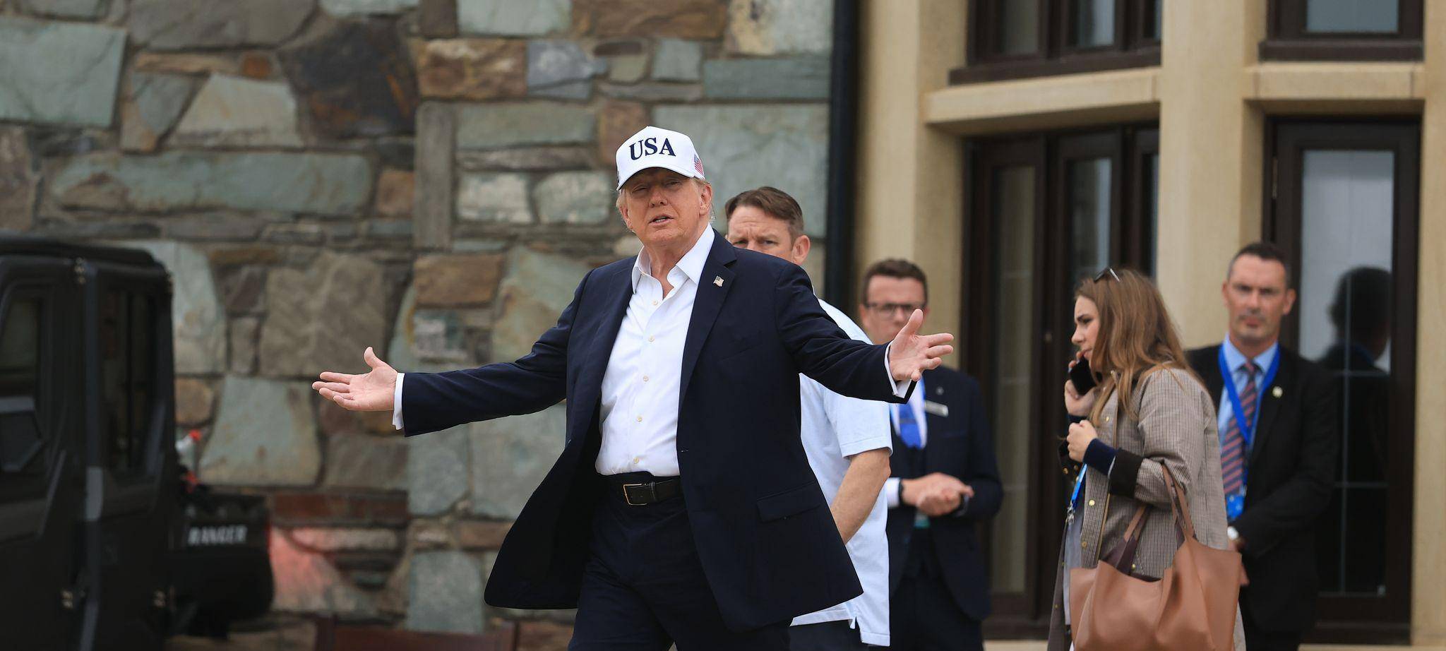 Besuch von US-Präsident Trump in Irland - Irish Open
