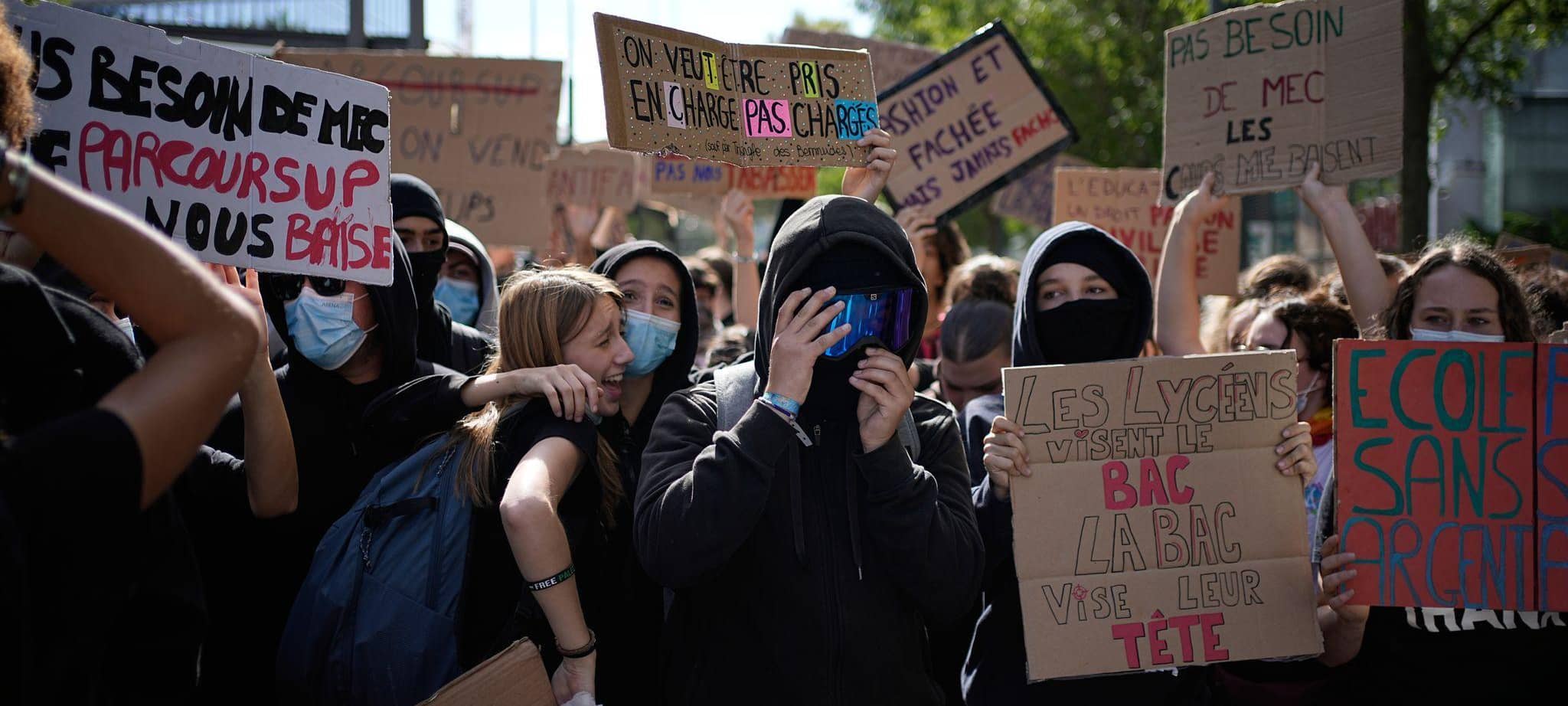 Schulproteste in Frankreich
