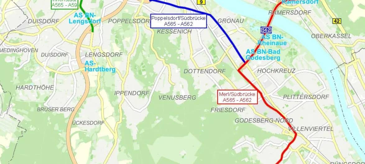 Neues Verkehrs-Leitsystem in Bonn - gegen Verkehrschaos