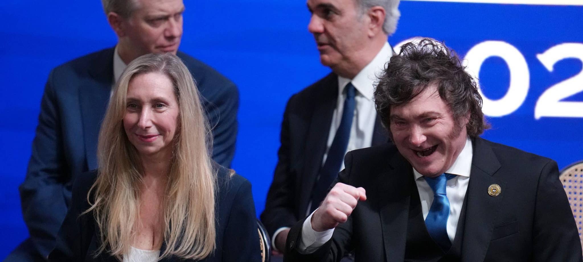 Javier Milei und seine Schwester Karina Milei