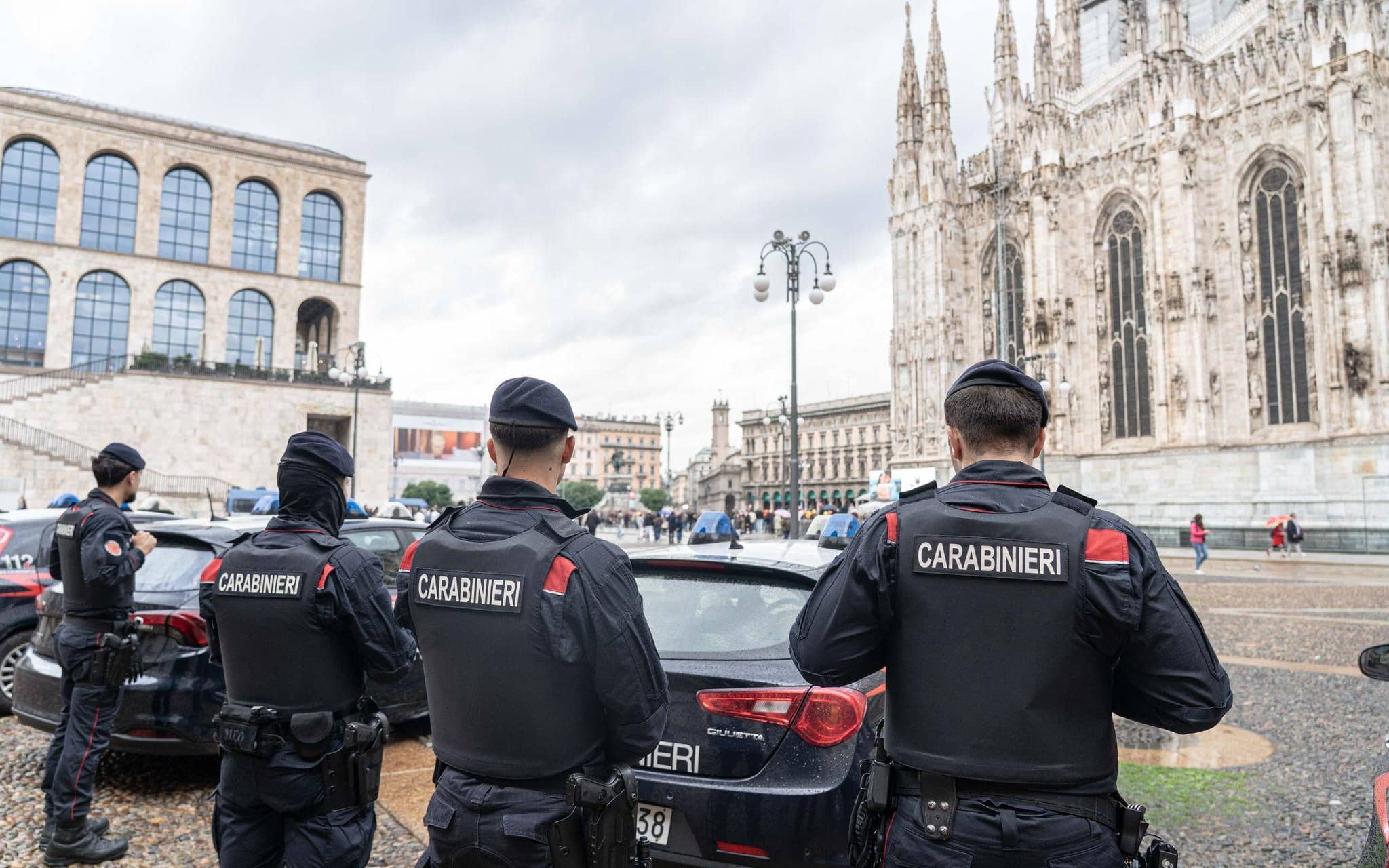 Italienische Carabinieri in Mailand