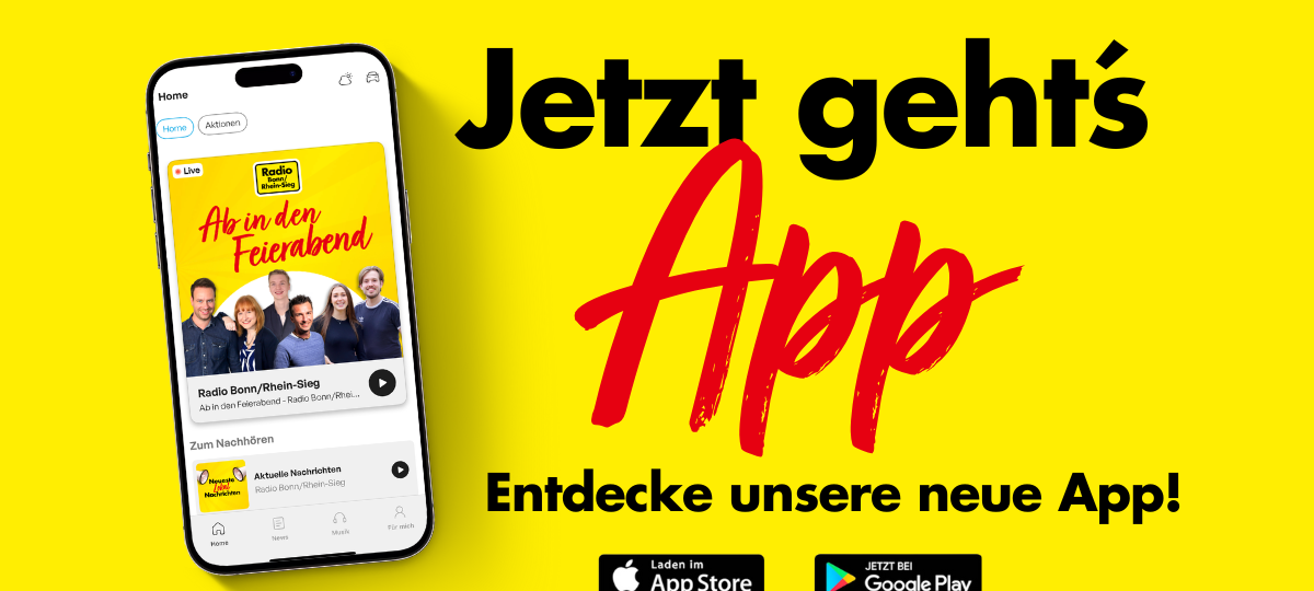 Jetzt laden: die Radio Bonn/Rhein-Sieg-App