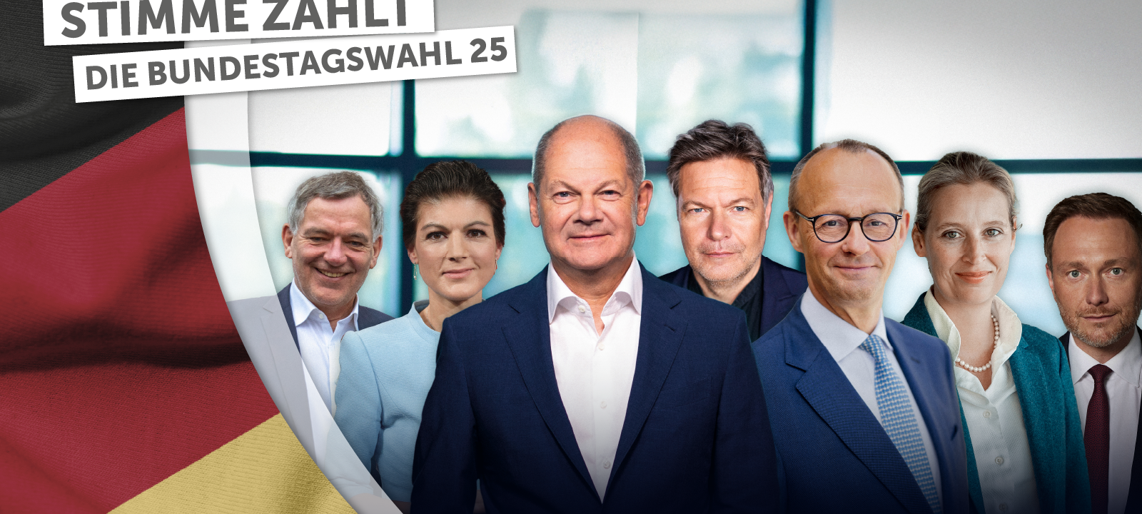 Eure Stimme zählt - Bundestagswahl 2025: Stellt den Spitzenpolitikern eure Frage