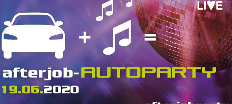 Die 1. AfterJob-Party im Auto